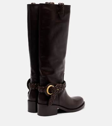 Helix 40 leather knee-high boots | Zimmermann