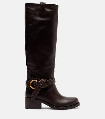 Helix 40 leather knee-high boots | Zimmermann