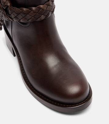 Helix 40 leather knee-high boots | Zimmermann