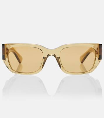 Lunettes de soleil rectangulaires Intrecciato | Bottega Veneta