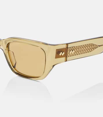 Lunettes de soleil rectangulaires Intrecciato | Bottega Veneta