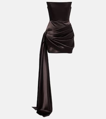 Robe bustier en satin | Alex Perry
