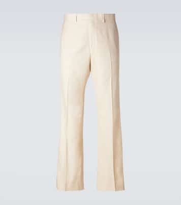 Alto satin-trimmed flared pants | Wales Bonner