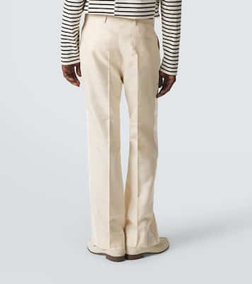 Alto satin-trimmed flared pants | Wales Bonner