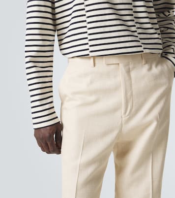 Alto satin-trimmed flared pants | Wales Bonner