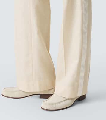 Alto satin-trimmed flared pants | Wales Bonner