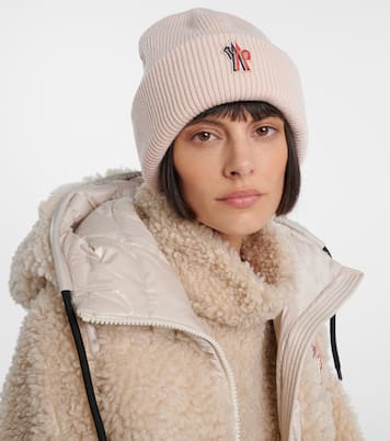Logo virgin wool beanie | Moncler