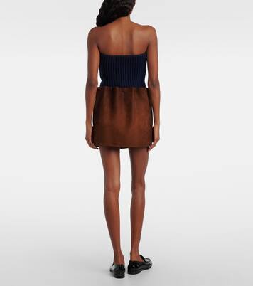 Embellished wool and cashmere crop top | Prada