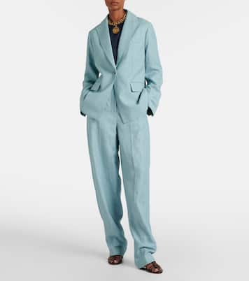 Aix chambray wide-leg pants | Joseph