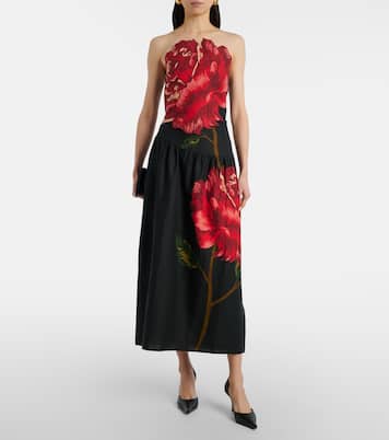 Cocktailkleid aus einem Leinengemisch | Farm Rio