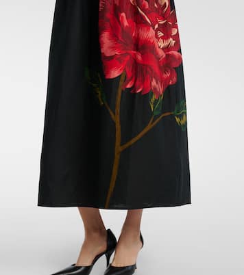 Cocktailkleid aus einem Leinengemisch | Farm Rio