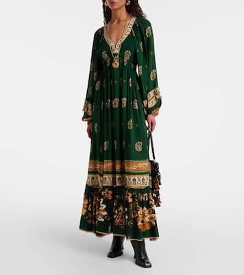 Ayla Green ruffled maxi dress | Farm Rio