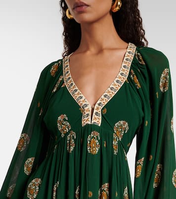 Ayla Green ruffled maxi dress | Farm Rio