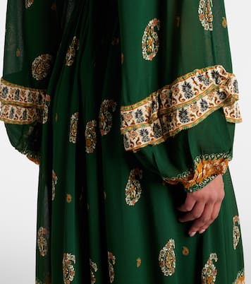 Ayla Green ruffled maxi dress | Farm Rio