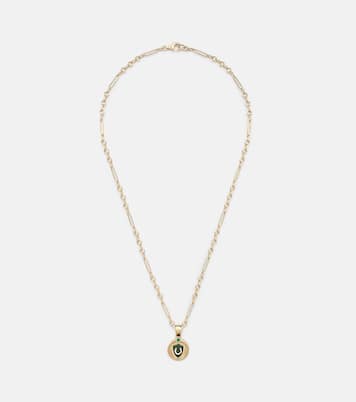 Collier en or 18 ct, émeraudes et diamants | FoundRae