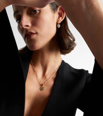 Collier en or 18 ct, émeraudes et diamants | FoundRae