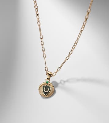 Collier en or 18 ct, émeraudes et diamants | FoundRae