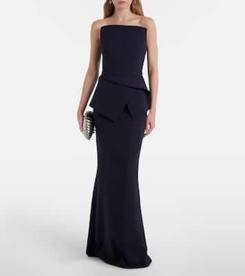 Carter crêpe bustier gown | Safiyaa