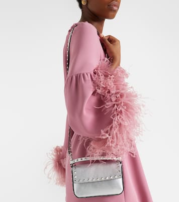 Rockstud Small metallic leather top-handle bag | Valentino Garavani