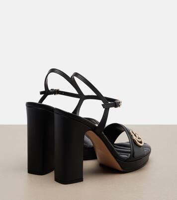 New Marmont GG leather sandals | Gucci
