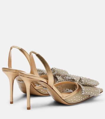 Le Cadeau 85 mesh slingback pumps | Mach & Mach