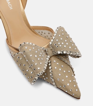 Le Cadeau 85 mesh slingback pumps | Mach & Mach