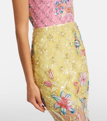 Embellished floral cocktail dress | Là Fuori
