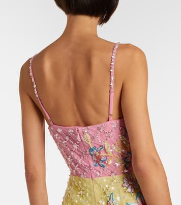 Embellished floral cocktail dress | Là Fuori