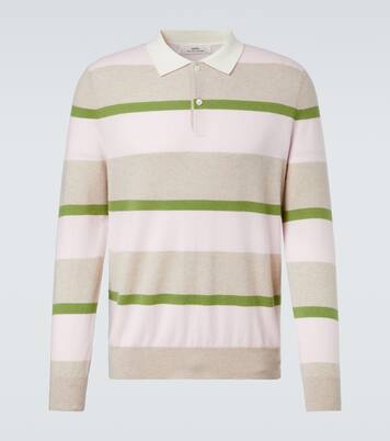 Mr Salvatore striped cashmere polo sweater | Arch4