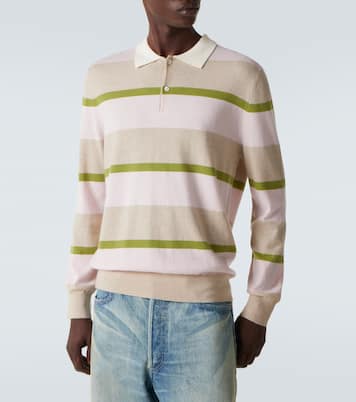 Mr Salvatore striped cashmere polo sweater | Arch4