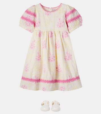 Vestido Alba de algodón bordado floral | Bebe Organic