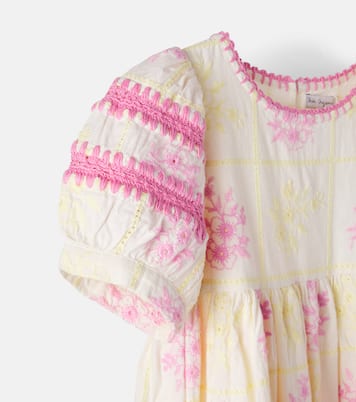 Vestido Alba de algodón bordado floral | Bebe Organic