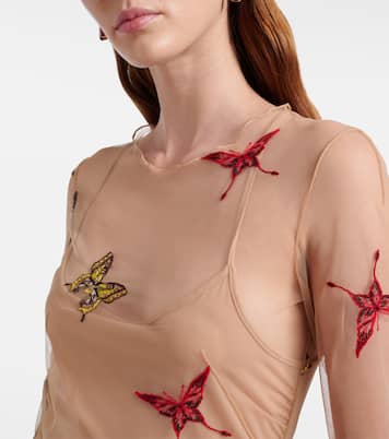 패치 아플리케 맥시 드레스 | Blumarine