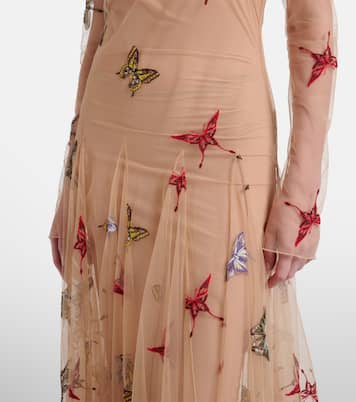 패치 아플리케 맥시 드레스 | Blumarine