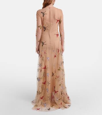 패치 아플리케 맥시 드레스 | Blumarine