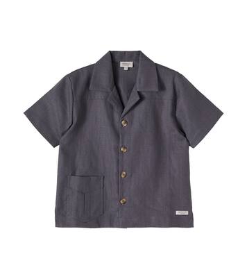 Leonan linen and cotton bowling shirt | Donsje