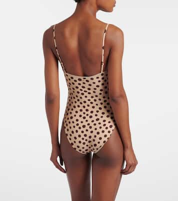 Polka-dot cutout swimsuit | Valentino