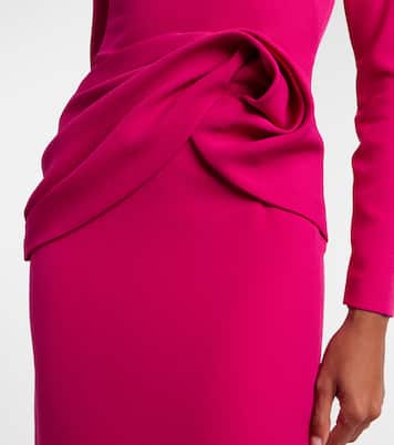 Emmina draped crêpe gown | Safiyaa