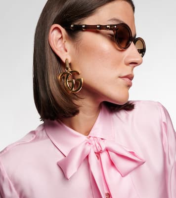 Bamboo oval sunglasses | Gucci