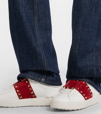 Rockstud Untitled leather sneakers | Valentino Garavani