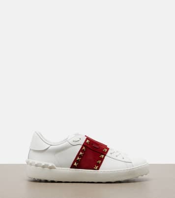 Rockstud Untitled leather sneakers | Valentino Garavani