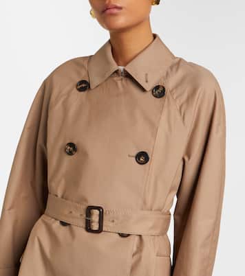 Alessio cotton-blend gabardine trench coat | Max Mara