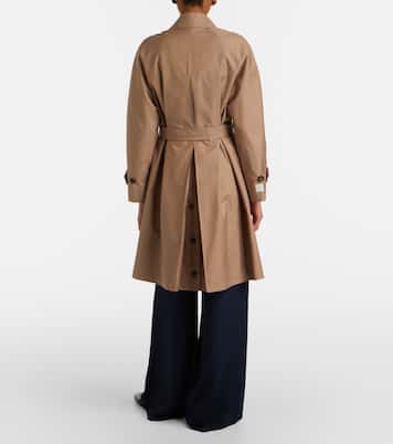 Alessio cotton-blend gabardine trench coat | Max Mara