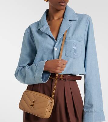 Loulou Mini quilted leather camera bag | Saint Laurent