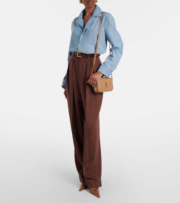 Loulou Mini quilted leather camera bag | Saint Laurent