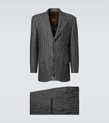 Costume rayé en lin | Brunello Cucinelli