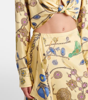 Printed silk twill shirt | Versace