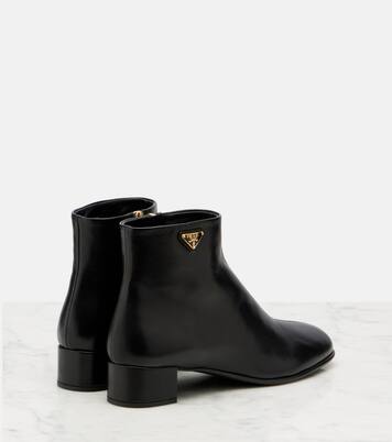 Leather ankle boots | Prada