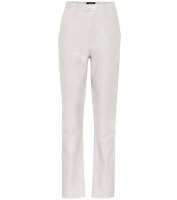 High-Rise-Hose Xenia aus Leder | Isabel Marant
