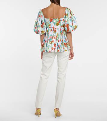 Top Brie in misto cotone con stampa | Caroline Constas